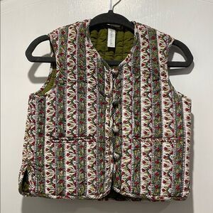 Anokhi Koki Patterned Quilted Vest size 1 year